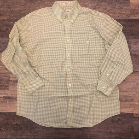 Orvis Men's Green Button Down Shirt (L) Like new EUC - Picture 1 of 7